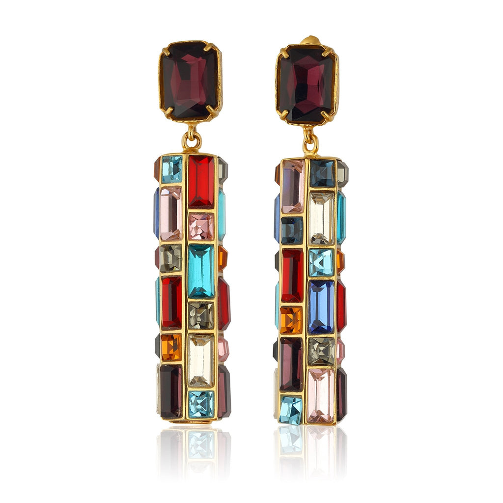 Gloria Earrings - Cherry Chocolate - Maison OrientMaison SoulaMaison OrientEarrings