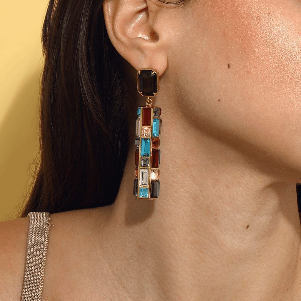 Gloria Earrings - Cherry Chocolate - Maison OrientMaison SoulaMaison OrientEarrings
