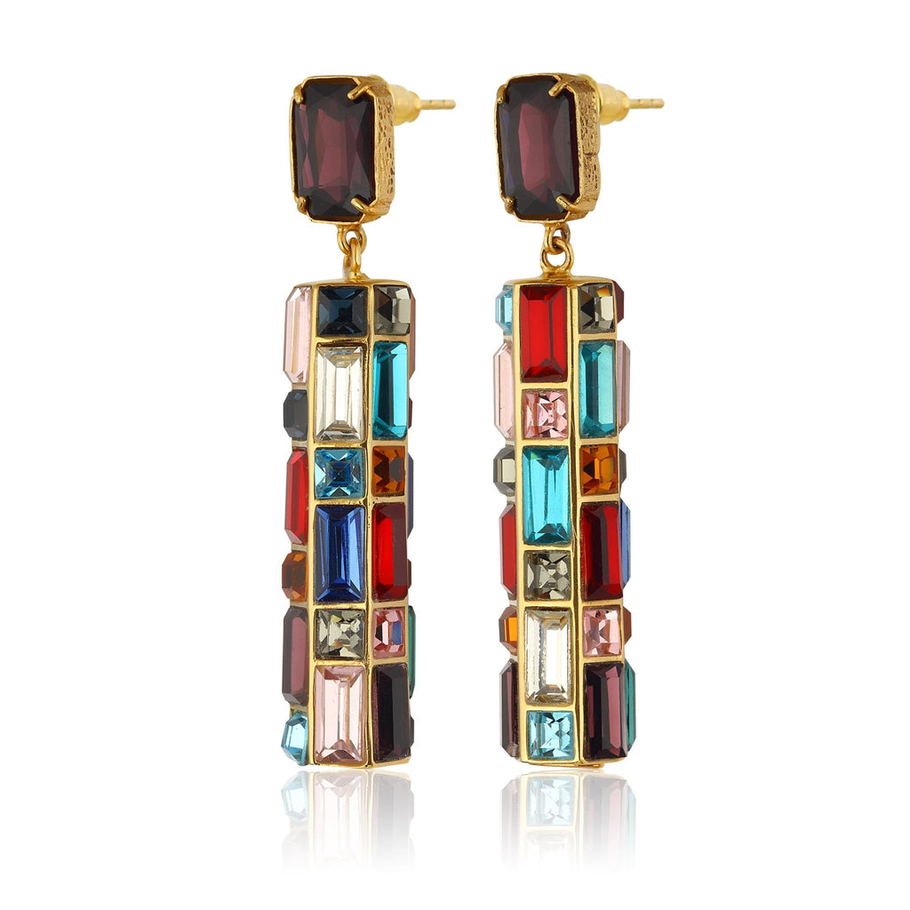 Gloria Earrings - Cherry Chocolate - Maison OrientMaison SoulaMaison OrientEarrings
