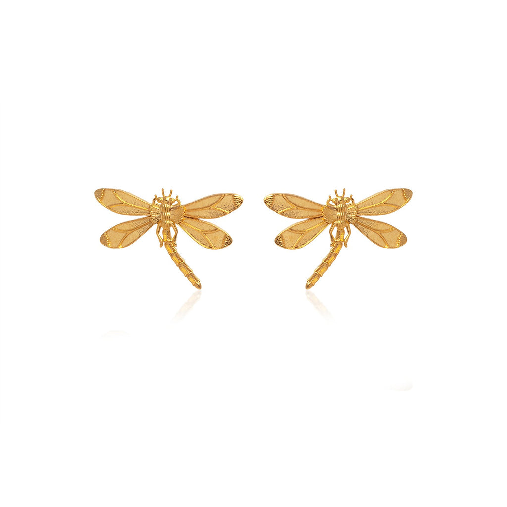 Gold Dragonfly Earrings - Maison OrientMilou JewelryMaison OrientEarrings