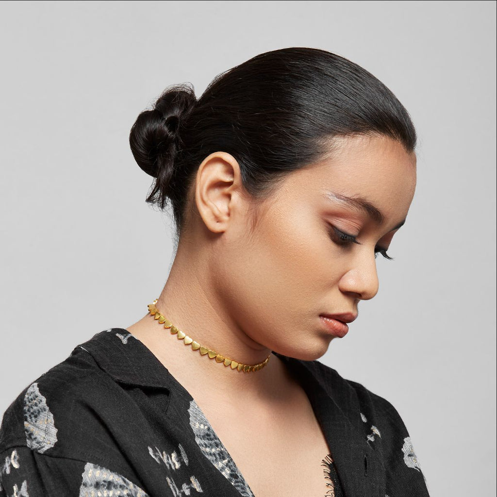 Heart Choker In Gold - Maison OrientRoma NarsinghaniMaison OrientNecklaces