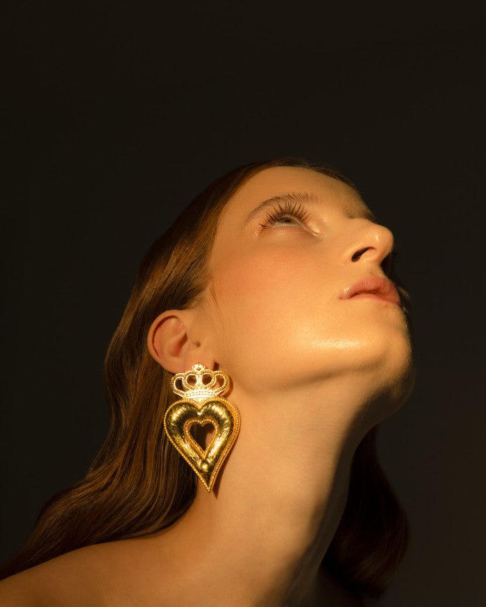 Heart With Crown Earrings - Maison OrientNatia X LakoMaison OrientEarrings