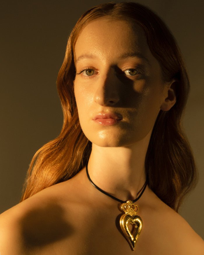 Heart With Crown Necklace - Maison OrientNatia X LakoMaison OrientNecklaces