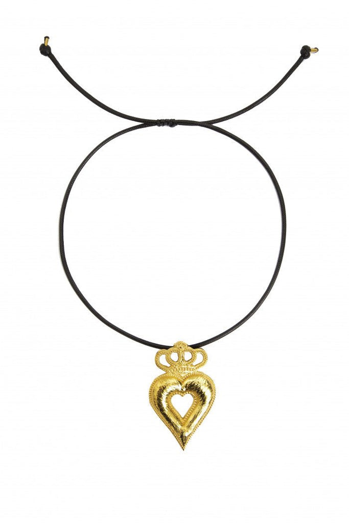 Heart With Crown Necklace - Maison OrientNatia X LakoMaison OrientNecklaces