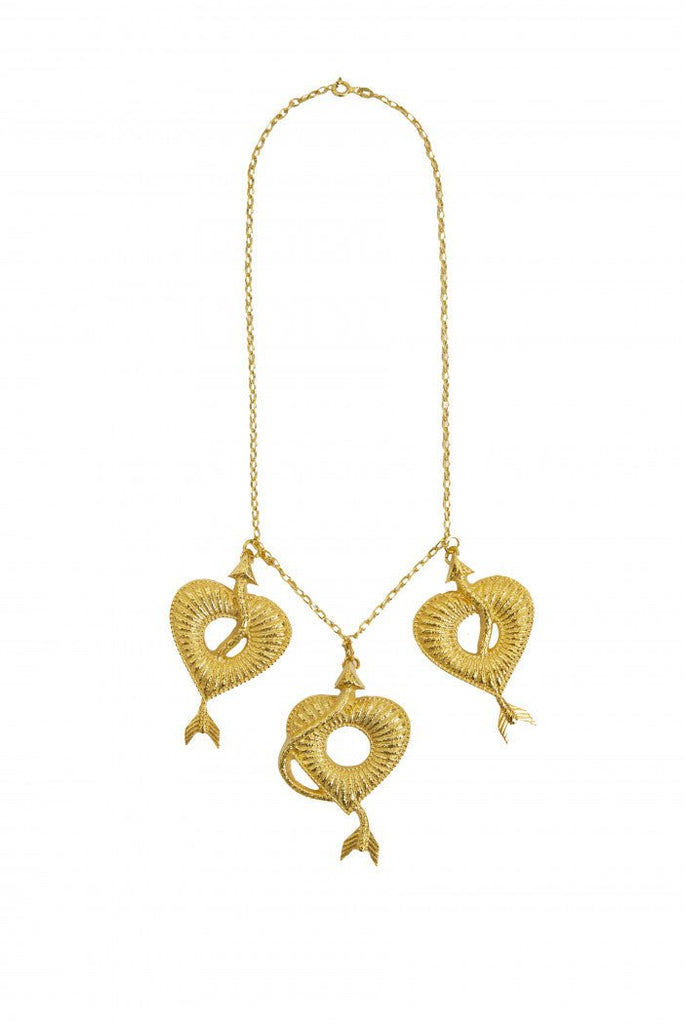 Heart With Snake Necklace - Maison OrientNatia X LakoMaison OrientNecklaces