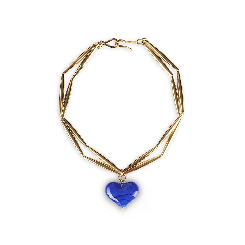 Helia Cuore Duo Necklace In Gold - Maison OrientTohum DesignMaison OrientNecklaces