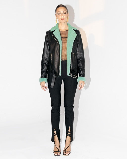Gaia Shearling Leather Jacket