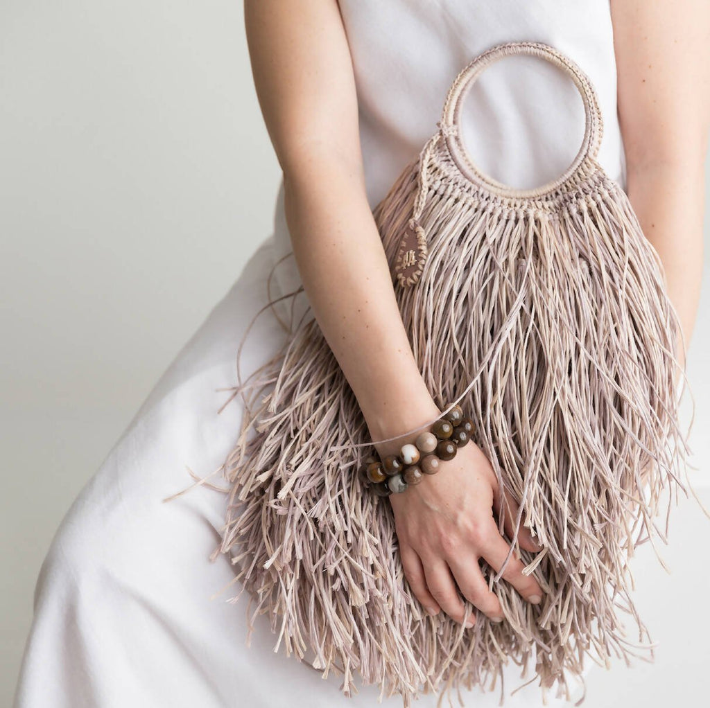 IVY IN NATURAL FRINGE BAG - Maison OrientJIMBAMaison OrientTote Bags