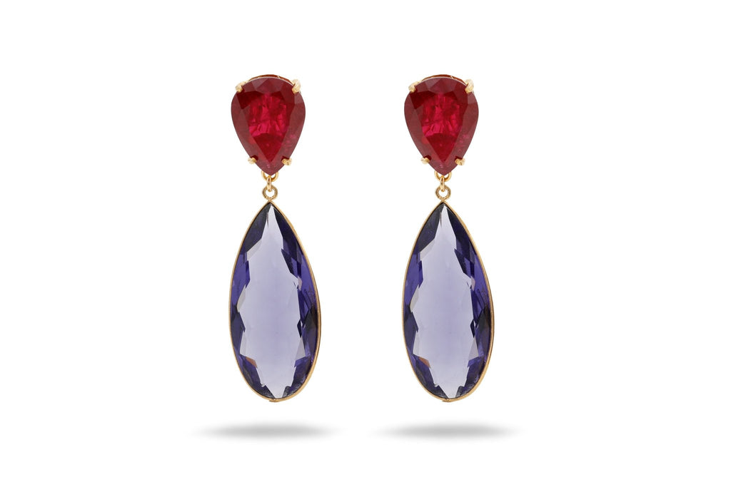 KANDY in Red Agate and Amethyst - Maison OrientChadia HamatiMaison OrientJewelry