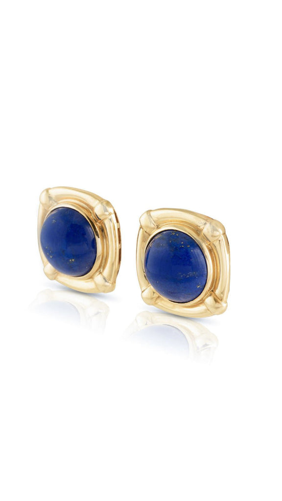 Lapis Lazuli Ear Clips - Maison OrientYazJewelsMaison OrientEarrings