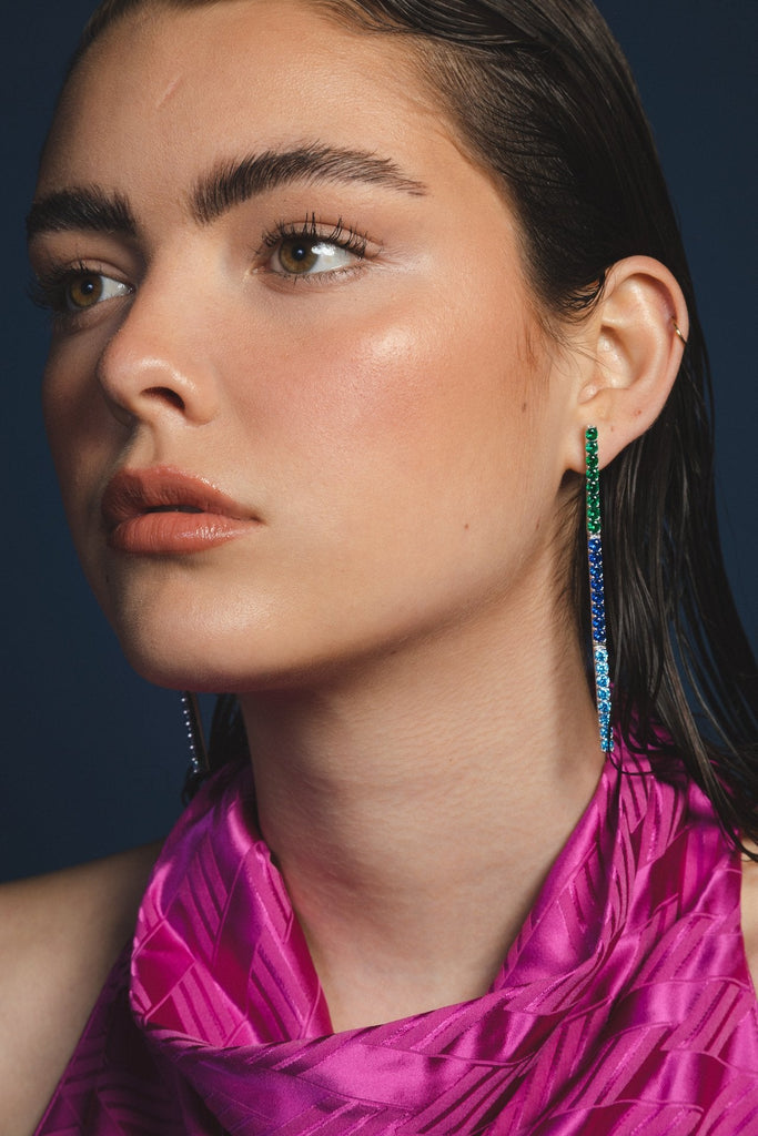 Long Story In Navy - Maison OrientBouloMaison OrientEarrings