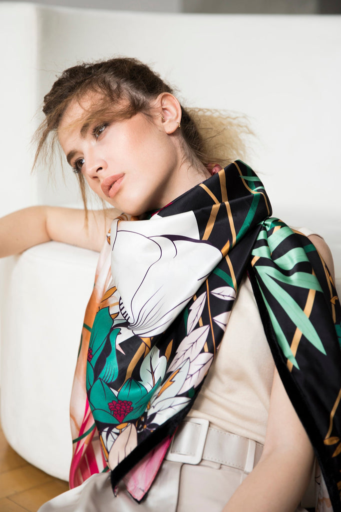 Lumi Silk Black - Maison OrientIodesMaison OrientScarf