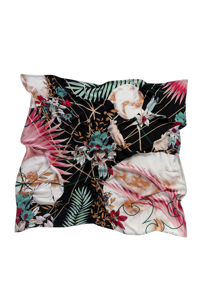 Lumi Silk Black - Velvet Lining - Maison OrientIodesMaison OrientScarf