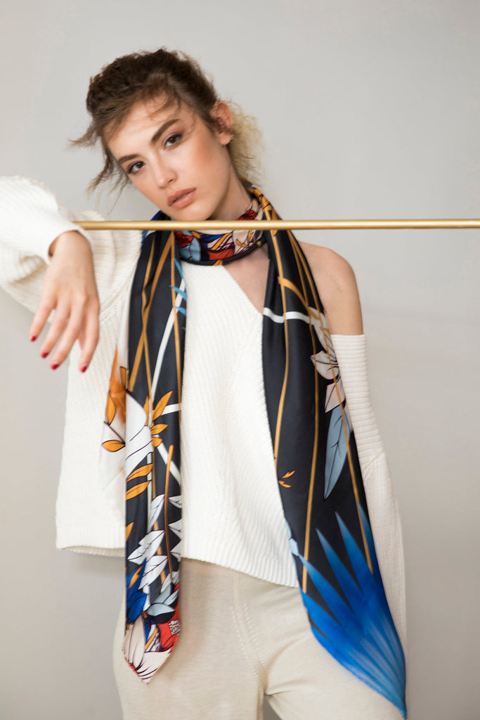 Lumi Silk Blue - Maison OrientIodesMaison OrientScarf