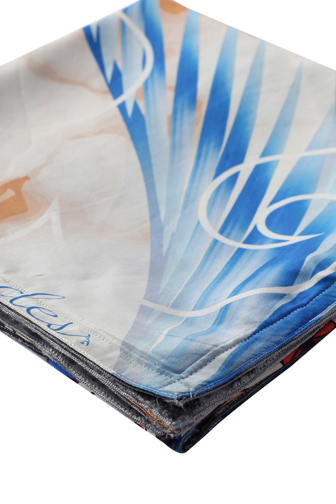 Lumi Silk Blue - Velvet Lining - Maison OrientIodesMaison OrientScarf