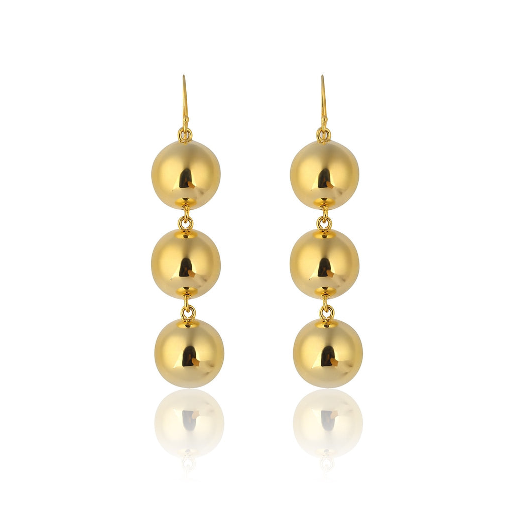 Luna Ball Drop Earrings - Medium Size Balls - Maison OrientMaison SoulaMaison OrientEarrings