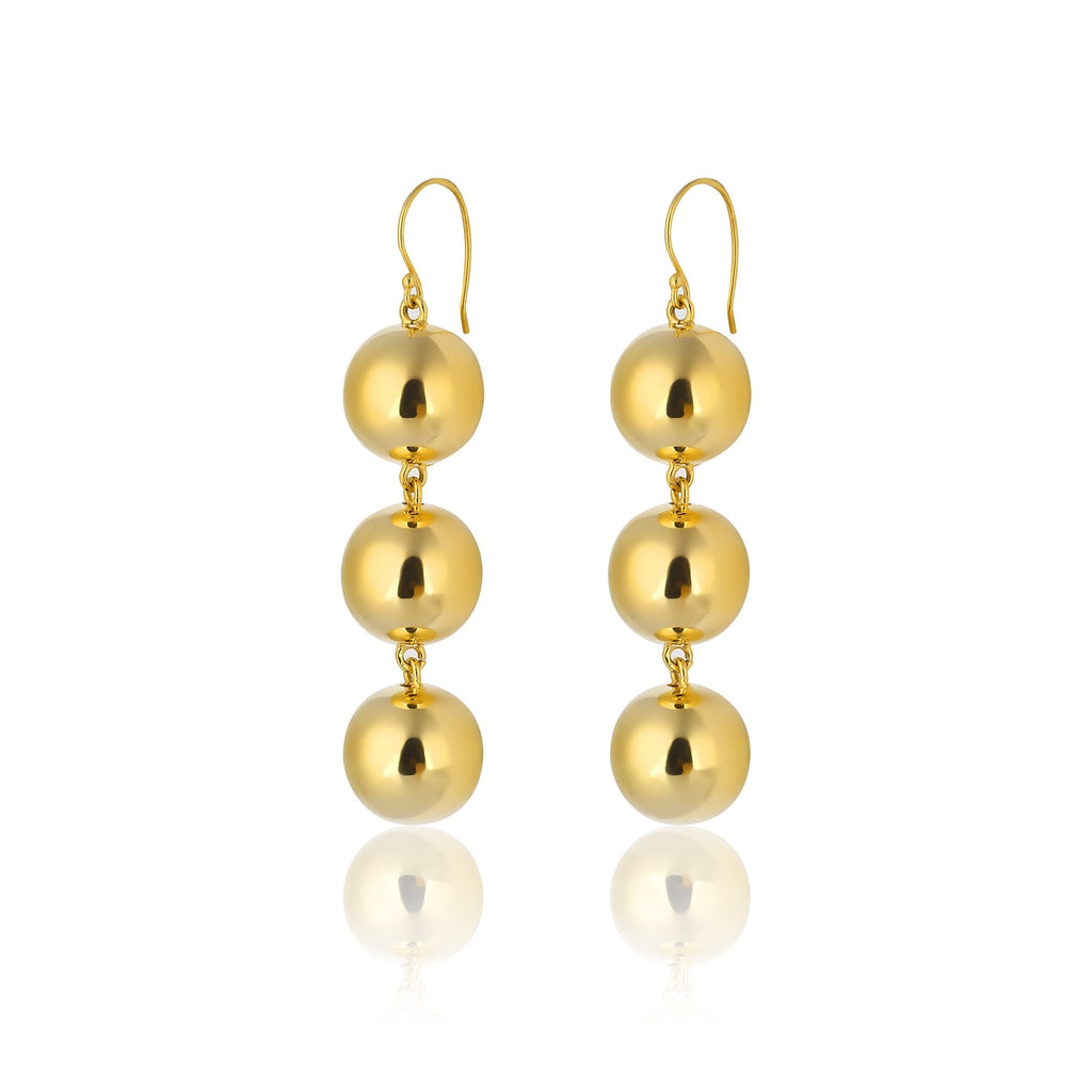 Luna Ball Drop Earrings - Medium Size Balls - Maison OrientMaison SoulaMaison OrientEarrings