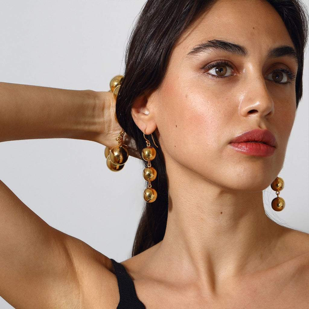 Luna Ball Drop Earrings - Small Size Balls - Maison OrientMaison SoulaMaison OrientEarrings