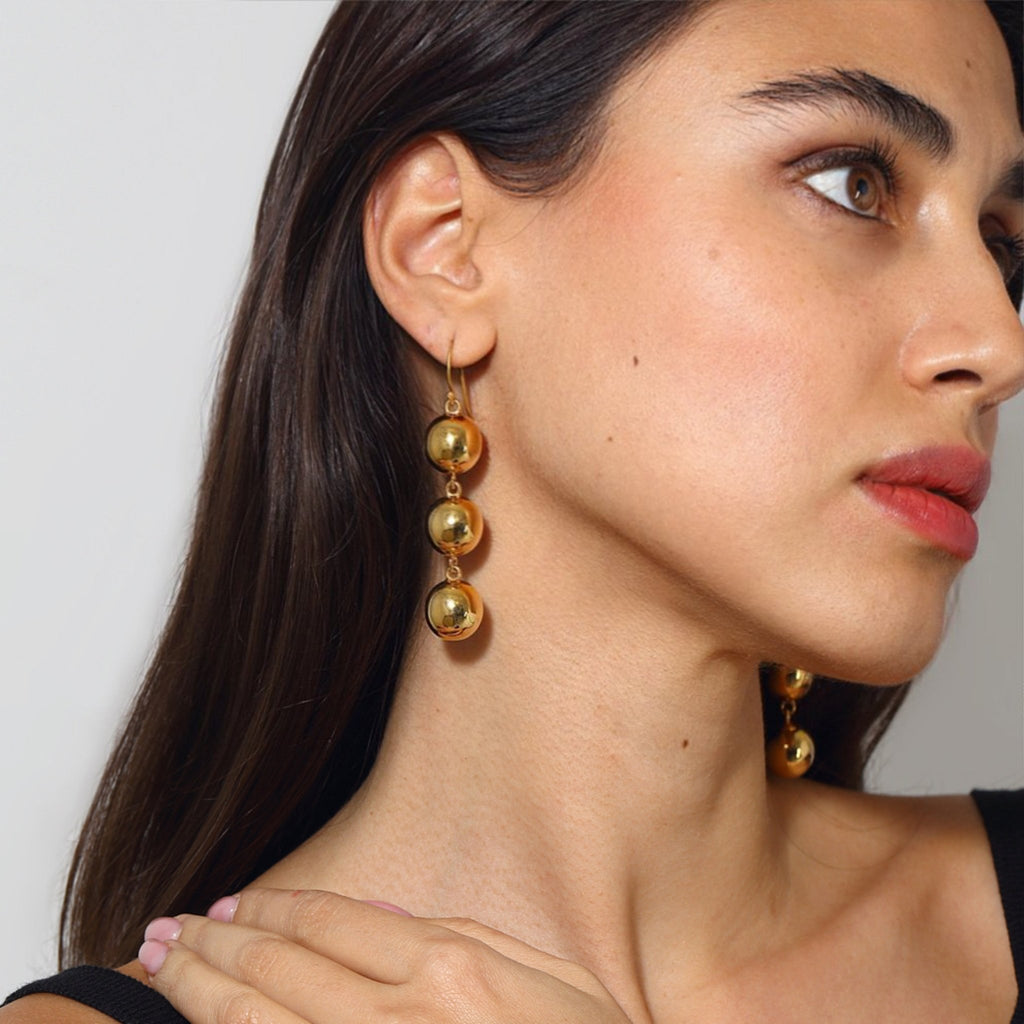 Luna Ball Drop Earrings - Small Size Balls - Maison OrientMaison SoulaMaison OrientEarrings