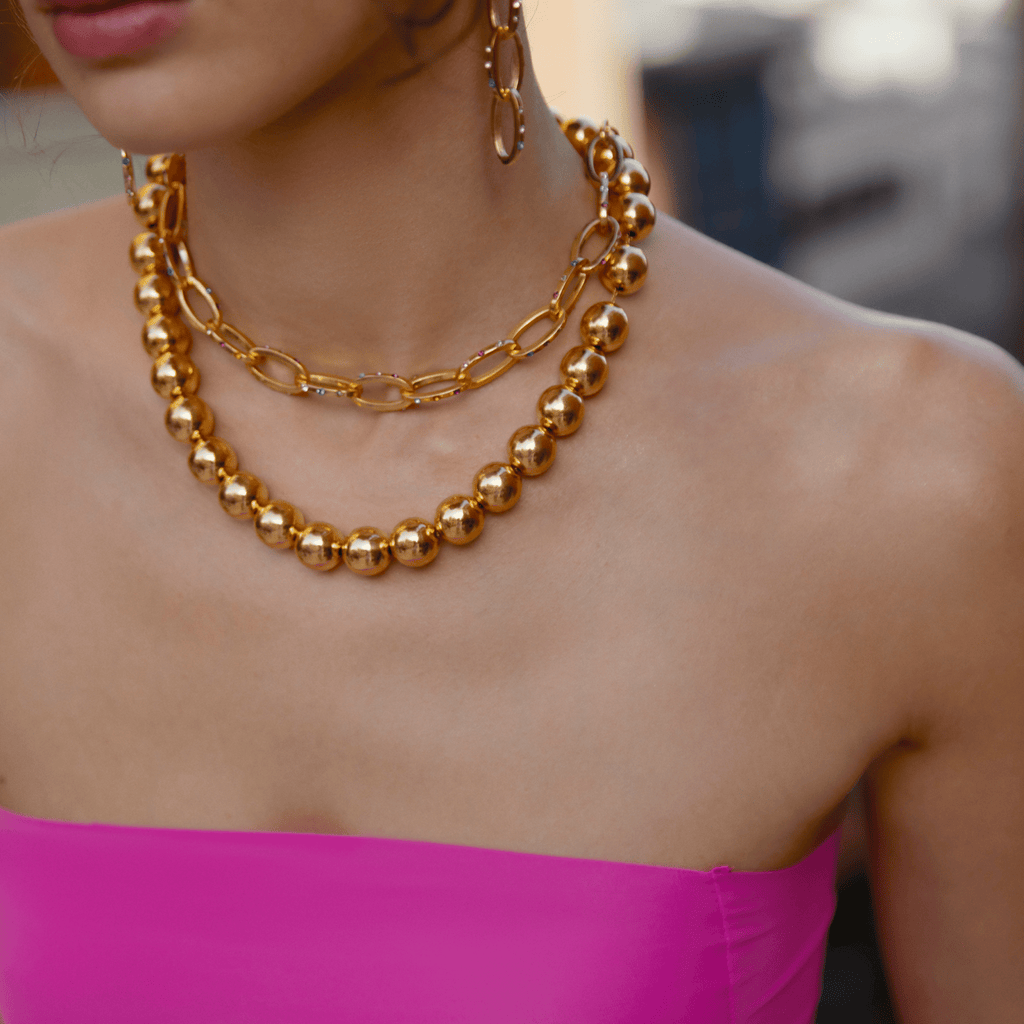 Luna Ball Necklace - Small Size Balls - Maison OrientMaison SoulaMaison OrientNecklaces