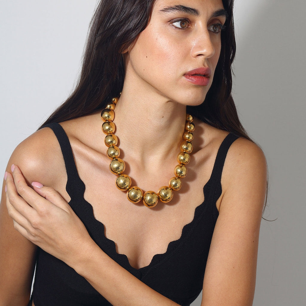 Luna Ball Necklace - Small to Large Size Balls - Maison OrientMaison SoulaMaison OrientNecklaces