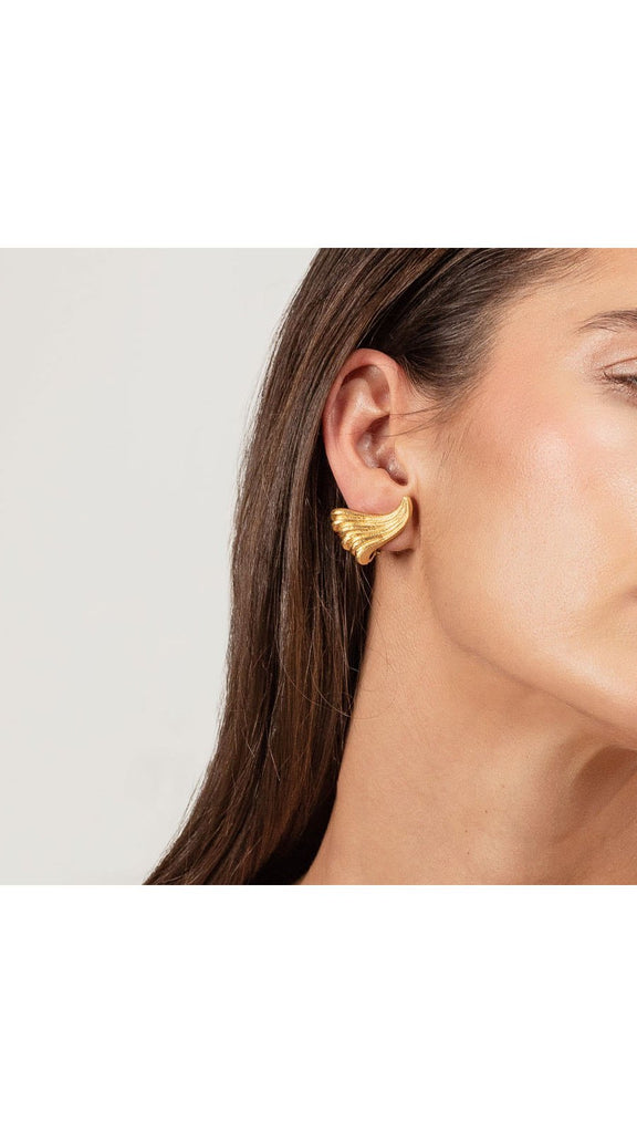 Maramenos & Pateras "Waves" Clip Earrings - Maison OrientYazJewelsMaison OrientEarrings