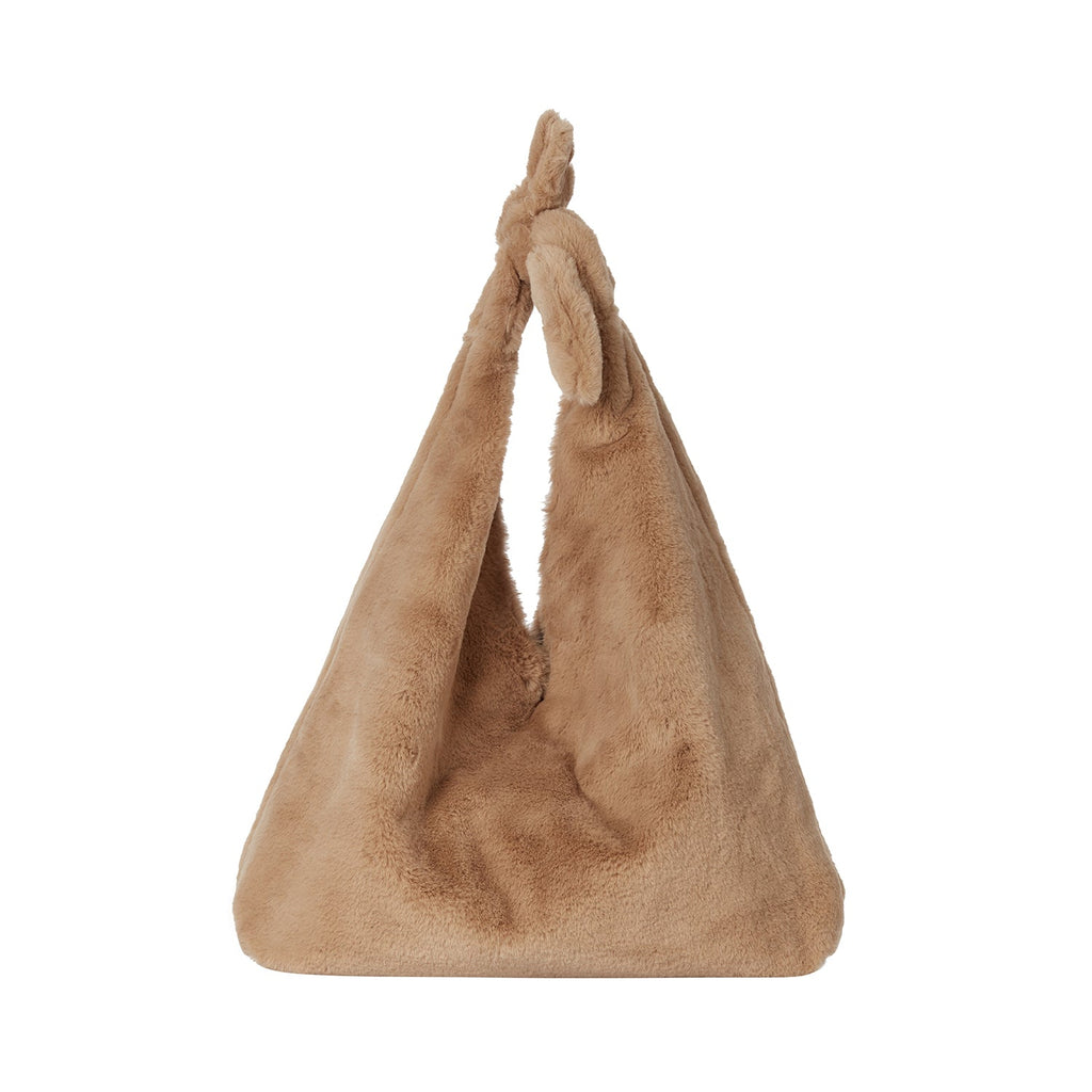 Maxi Ritz In Beige Faux Fur - Maison OrientJimbaMaison OrientShoulder Bags