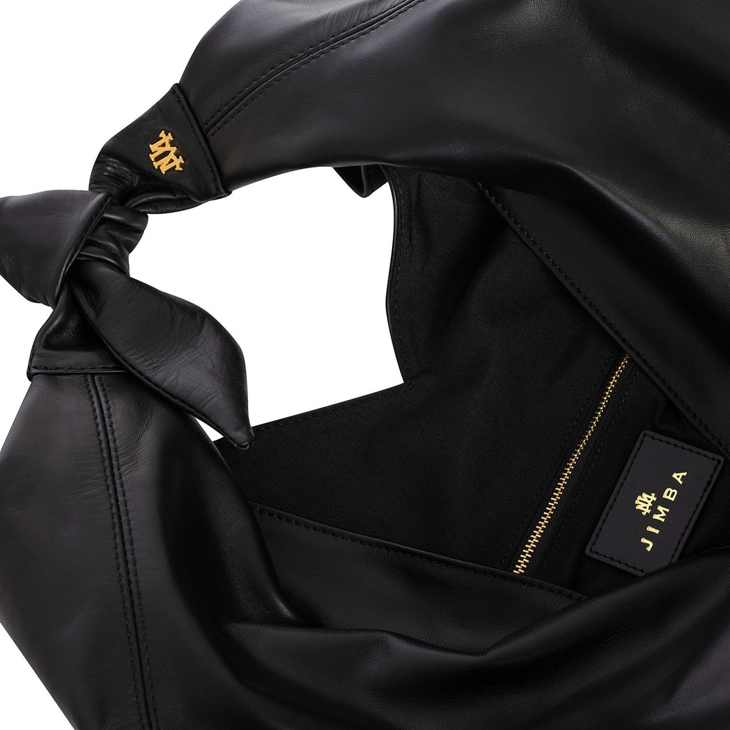 Maxi Ritz In Black Leather - Maison OrientJIMBAMaison OrientShoulder Bags