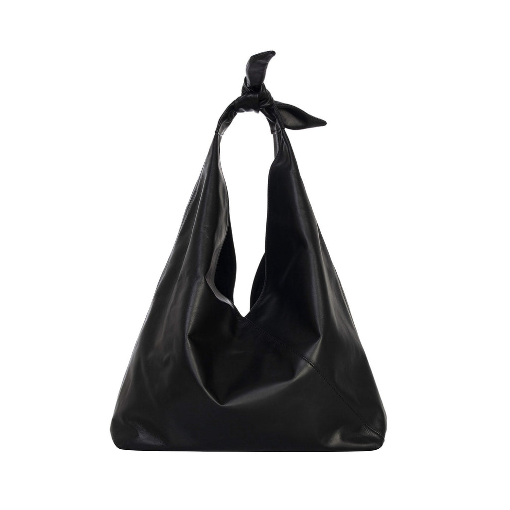 Maxi Ritz In Black Leather - Maison OrientJIMBAMaison OrientShoulder Bags