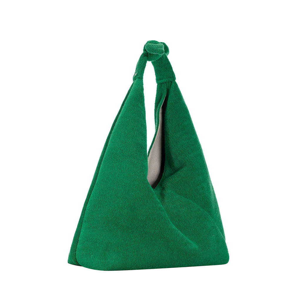 MAXI RITZ IN CLASSIC GREEN TERRY CLOTH - Maison OrientJIMBAMaison OrientShoulder Bags