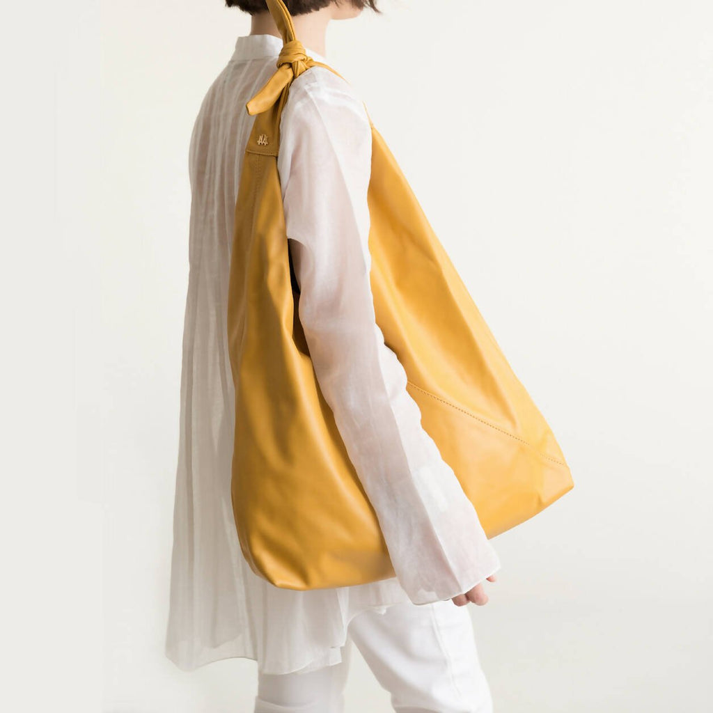 MAXI RITZ IN MUSTARD LEATHER - Maison OrientJIMBAMaison OrientShoulder Bags