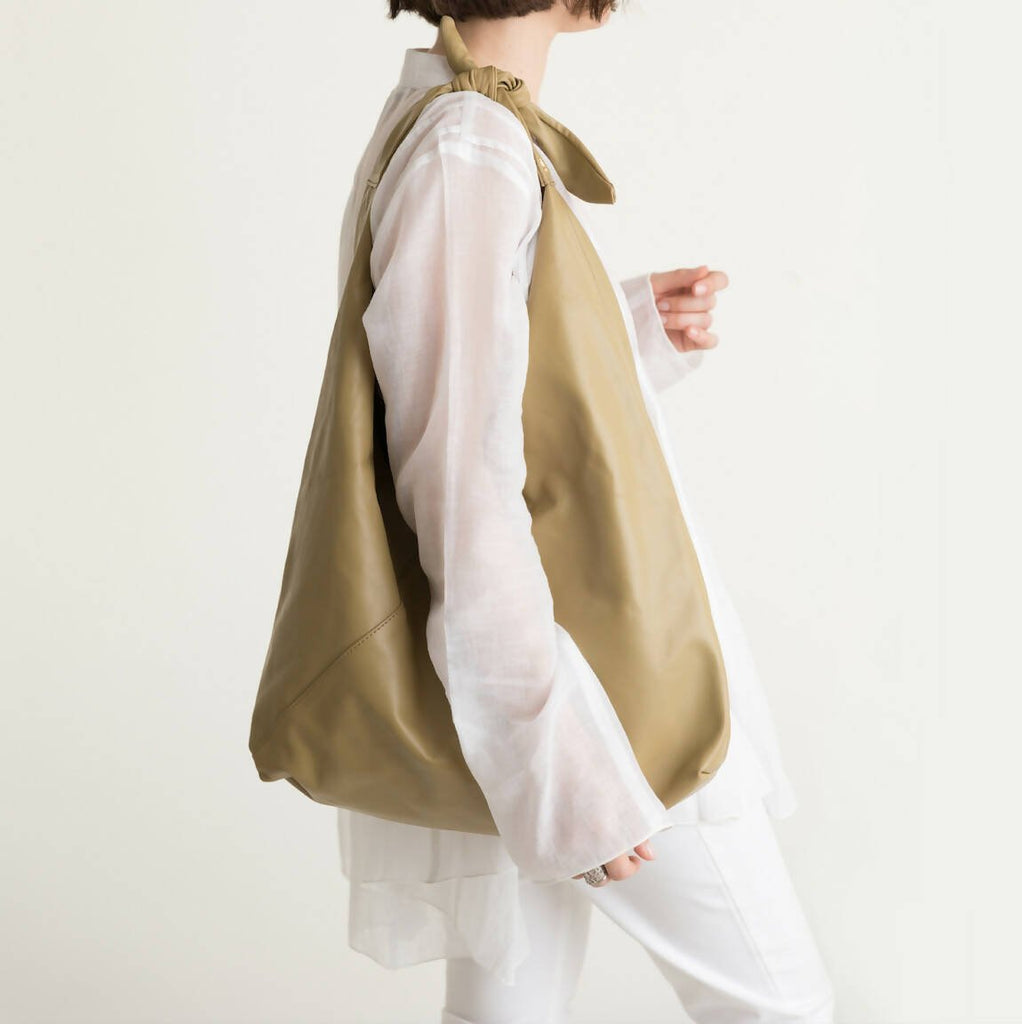 MAXI RITZ IN PALE GREEN LEATHER - Maison OrientJIMBAMaison OrientShoulder Bags