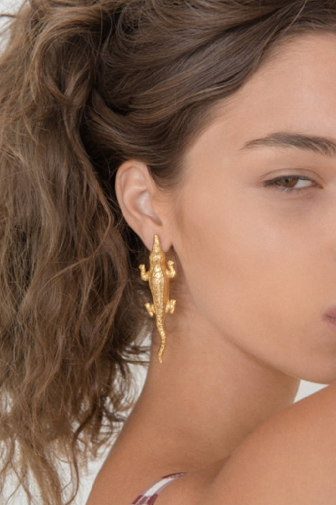 Medium Crocodile Earrings - Maison OrientNatia X LakoMaison OrientEarrings