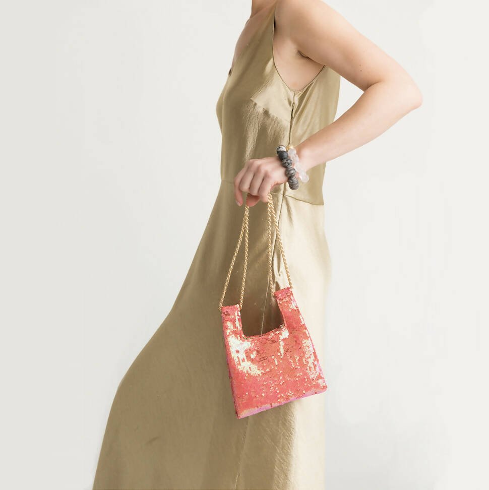 Micro Ines In Blush Sequin - Maison OrientJIMBAMaison OrientMini Bags