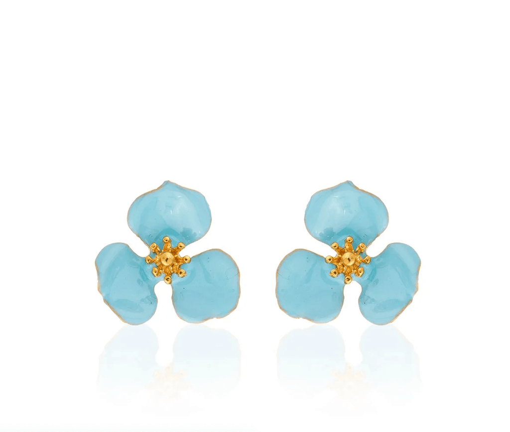 Milou Bloom Flower Earrings - Turquoise Blue - Maison OrientMilou JewelryMaison OrientJewelry