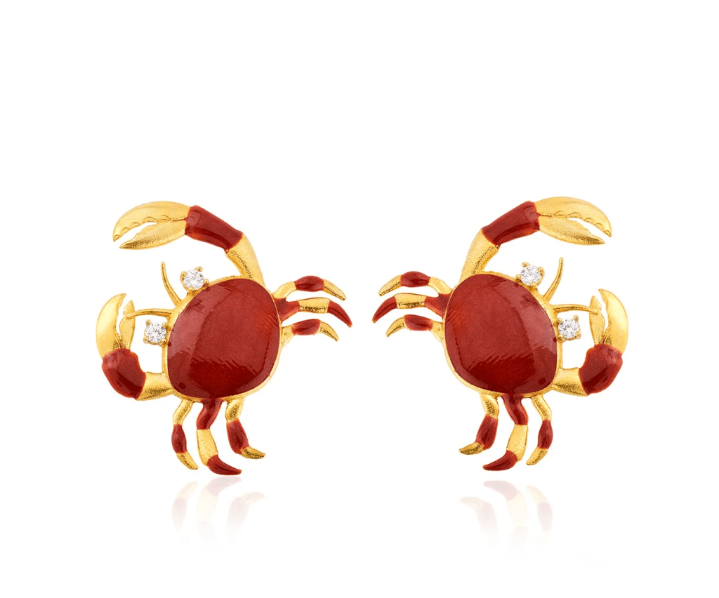 Milou Crab Earrings - Orange - Maison OrientMilou JewelryMaison OrientJewelry