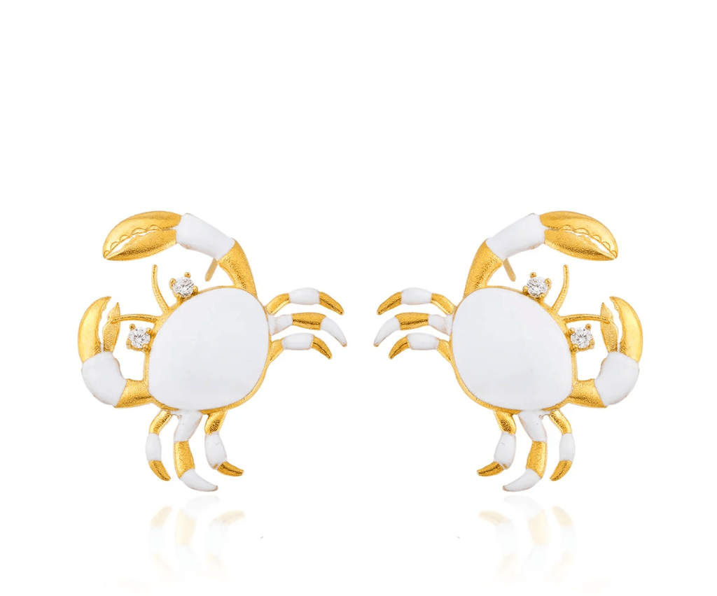 Milou Crab Earrings - White - Maison OrientMilou JewelryMaison OrientJewelry