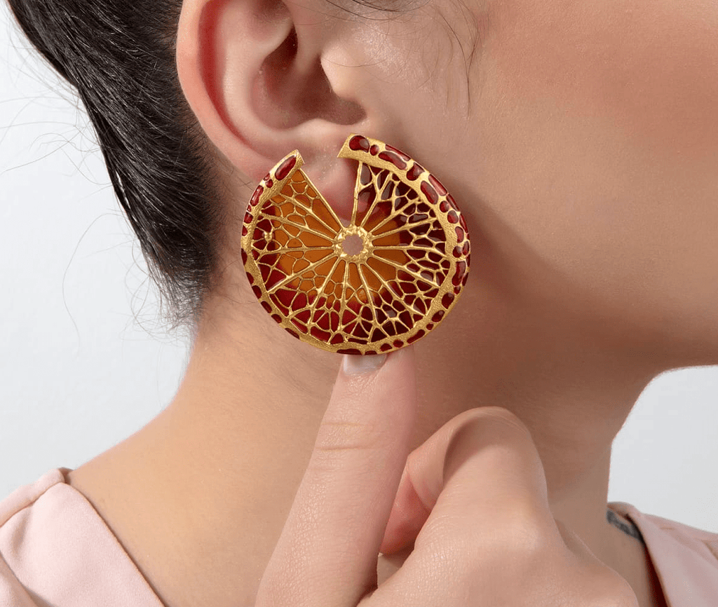 Milou Lemon Slice Earrings - Orange - Maison OrientMilou JewelryMaison OrientJewelry