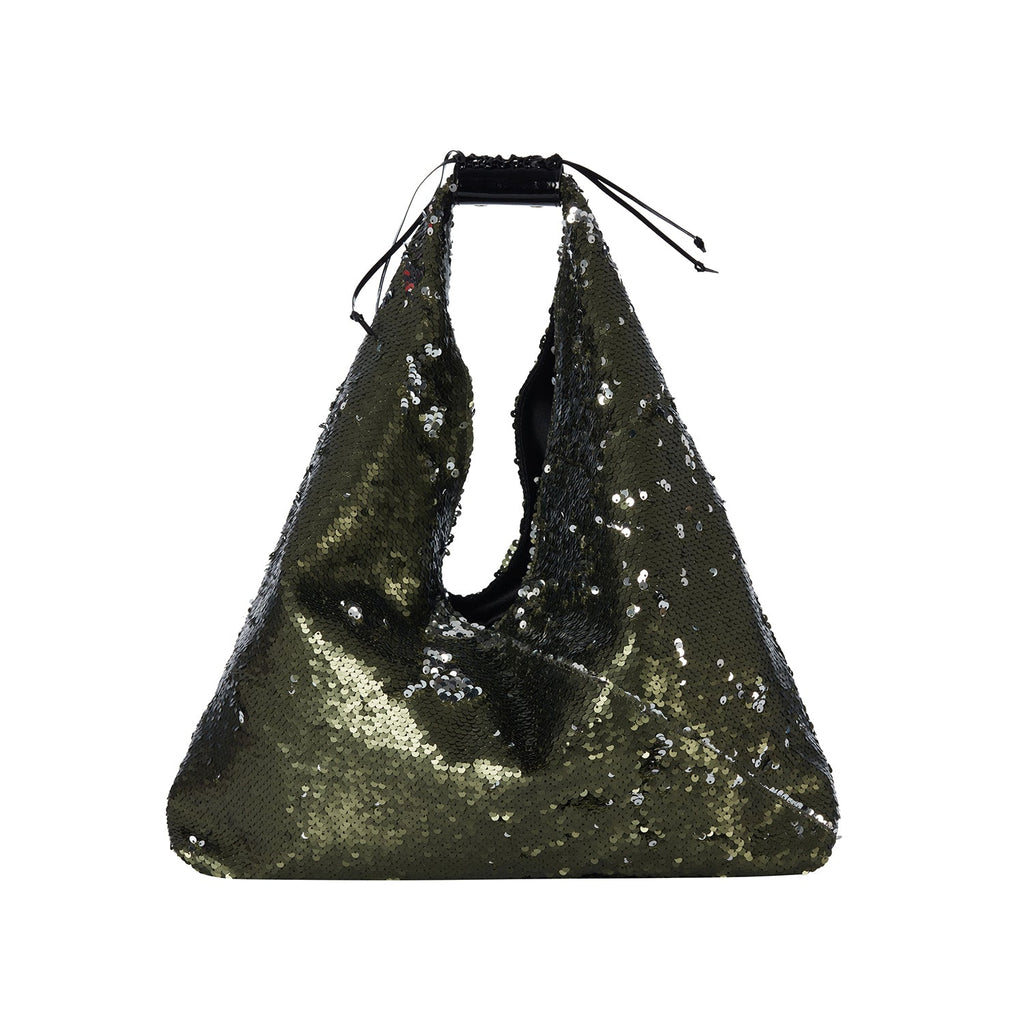 Mini Agnes In Khaki/ Silver Sequin - Maison OrientJIMBAMaison OrientShoulder Bags