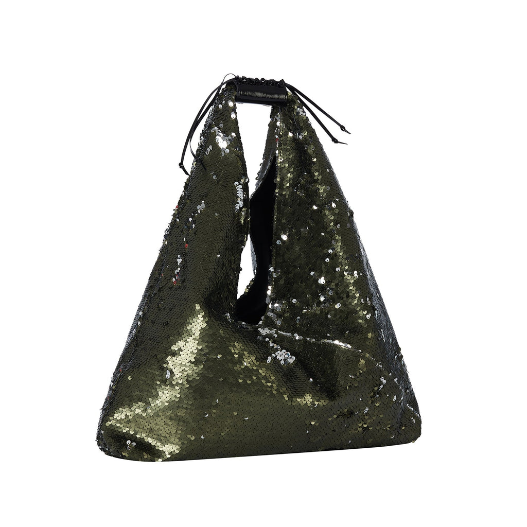 Mini Agnes In Khaki/ Silver Sequin - Maison OrientJIMBAMaison OrientShoulder Bags