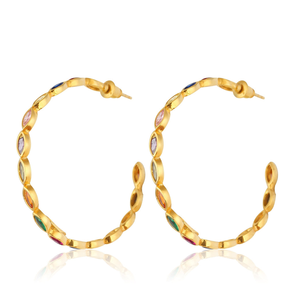 Nenet Hoop Earrings - Multicolor - Maison OrientMaison SoulaMaison OrientEarrings
