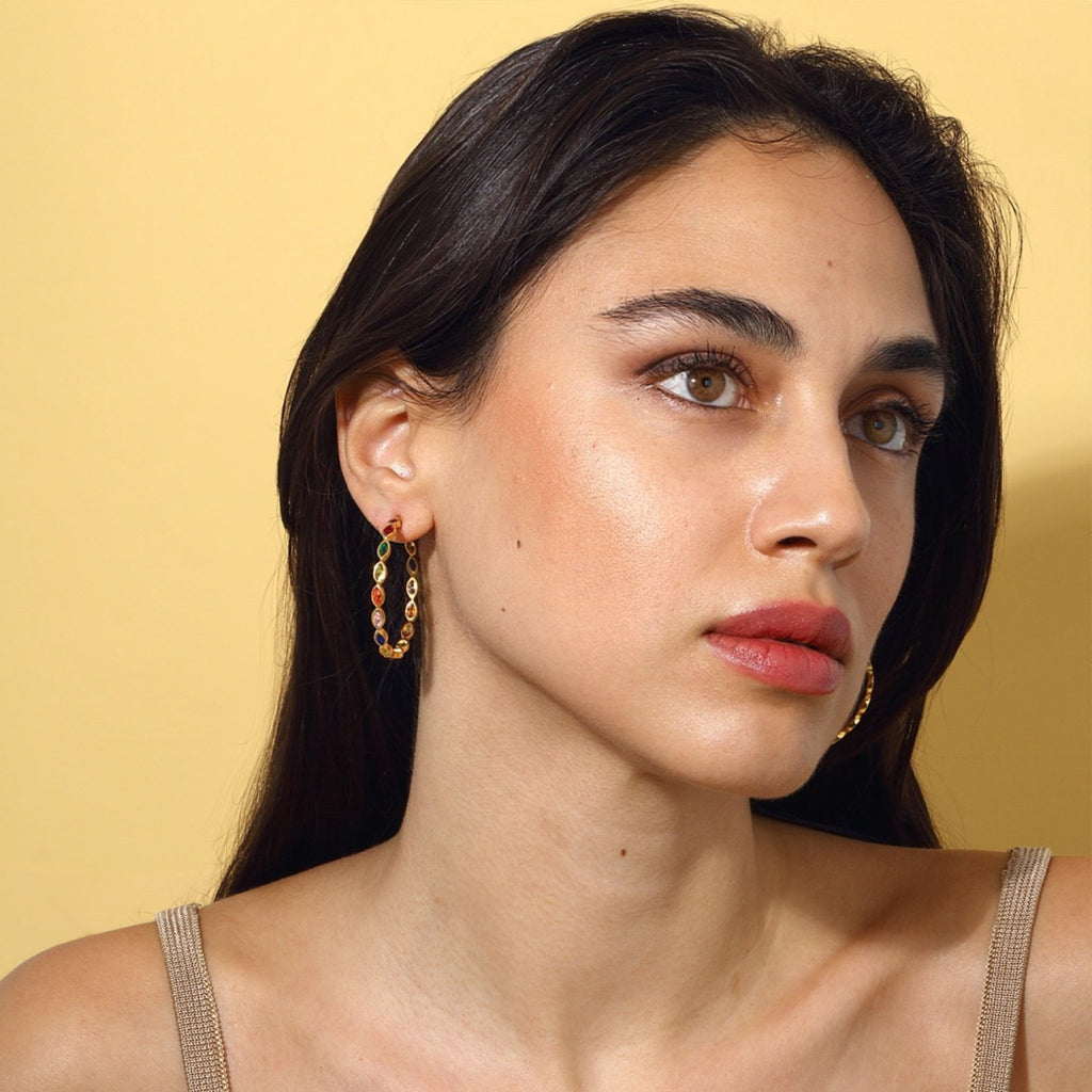 Nenet Hoop Earrings - Multicolor - Maison OrientMaison SoulaMaison OrientEarrings