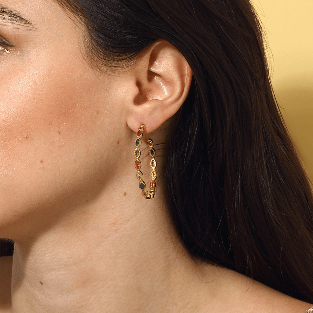 Nenet Hoop Earrings - Multicolor - Maison OrientMaison SoulaMaison OrientEarrings