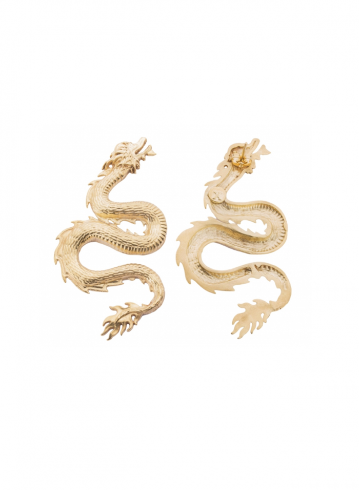 Small Dragon Earrings | Maison Orient