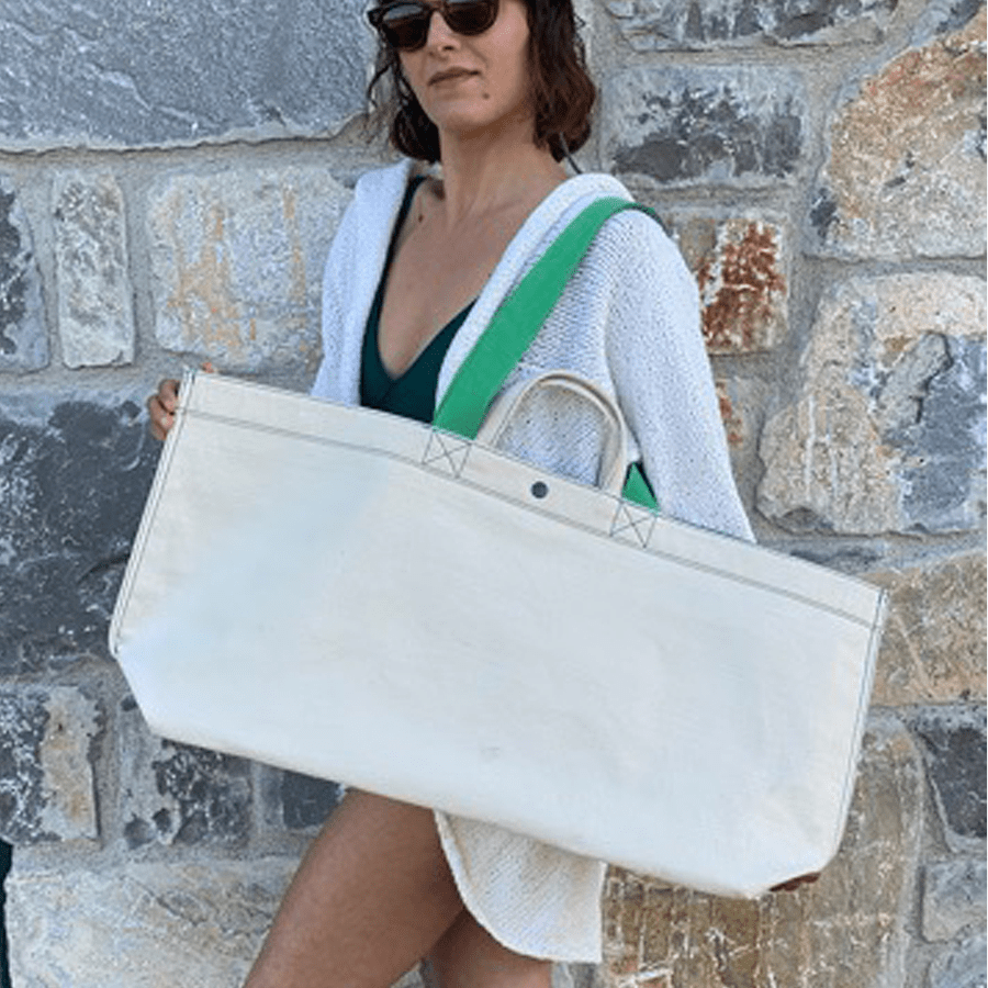 No. 206 Xxlarge Tote Avocado (Reversible) - Maison OrientCuvalMaison OrientTote Bags