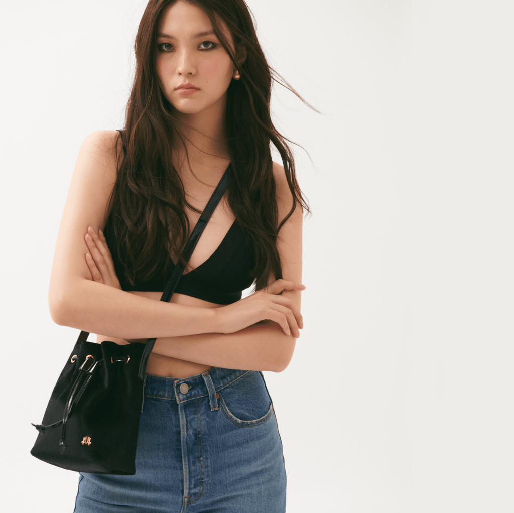 Noemie In Black Velvet - Maison OrientJIMBAMaison OrientBucket Bags