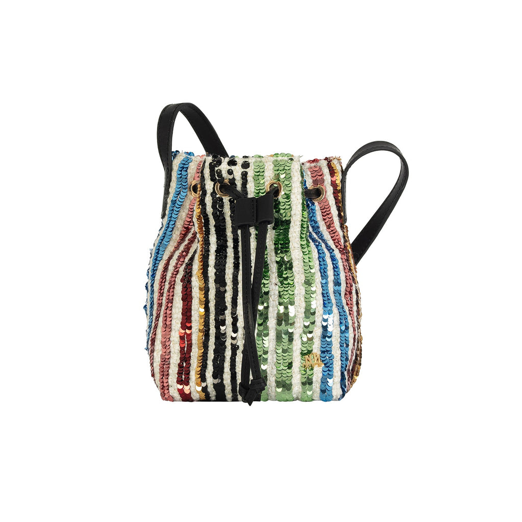 Noemie In Multicolor - Striped Sequin - Maison OrientJIMBAMaison OrientBucket Bags