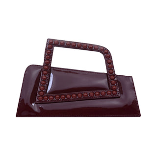 Patent Burgundy Jalila - Maison OrientAlielMaison OrientMini Bags