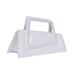 Patent White Jalila - Maison OrientAlielMaison OrientMini Bags