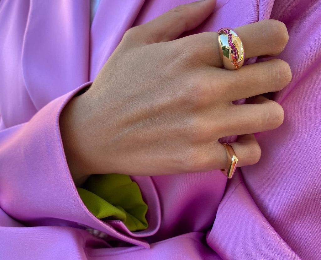 Perfect Curve Ring In Pink - Maison OrientBouloMaison OrientRings